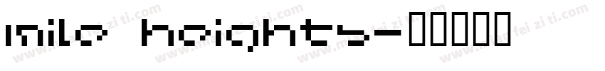 mile heights字体转换
